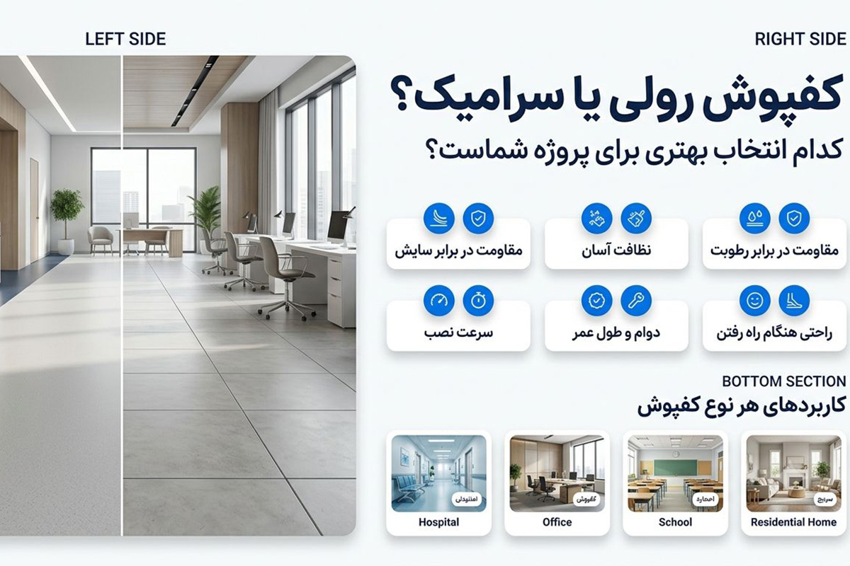 کفپوش رولی یا سرامیک؟